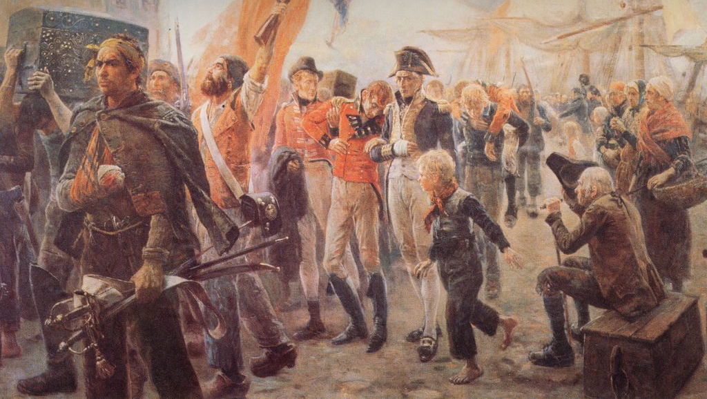 Captain Barrett returns to port with captured Arkandic officers