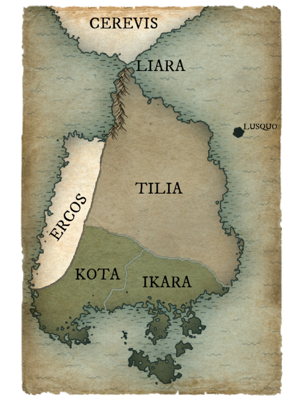 Early map of Lanteen